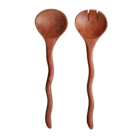 Ondulee Acacia Salad Servers  (Set of 2)