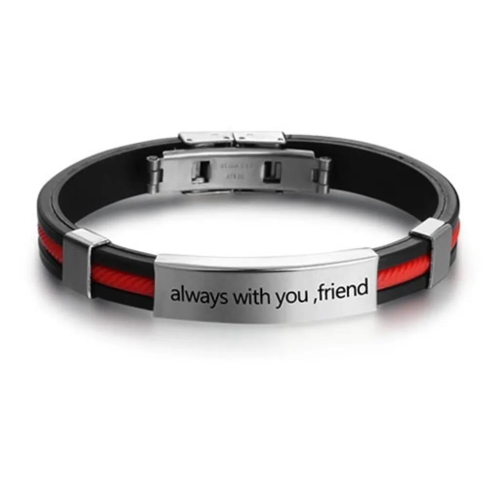 Personalized Engraved ID Bracelet For Men