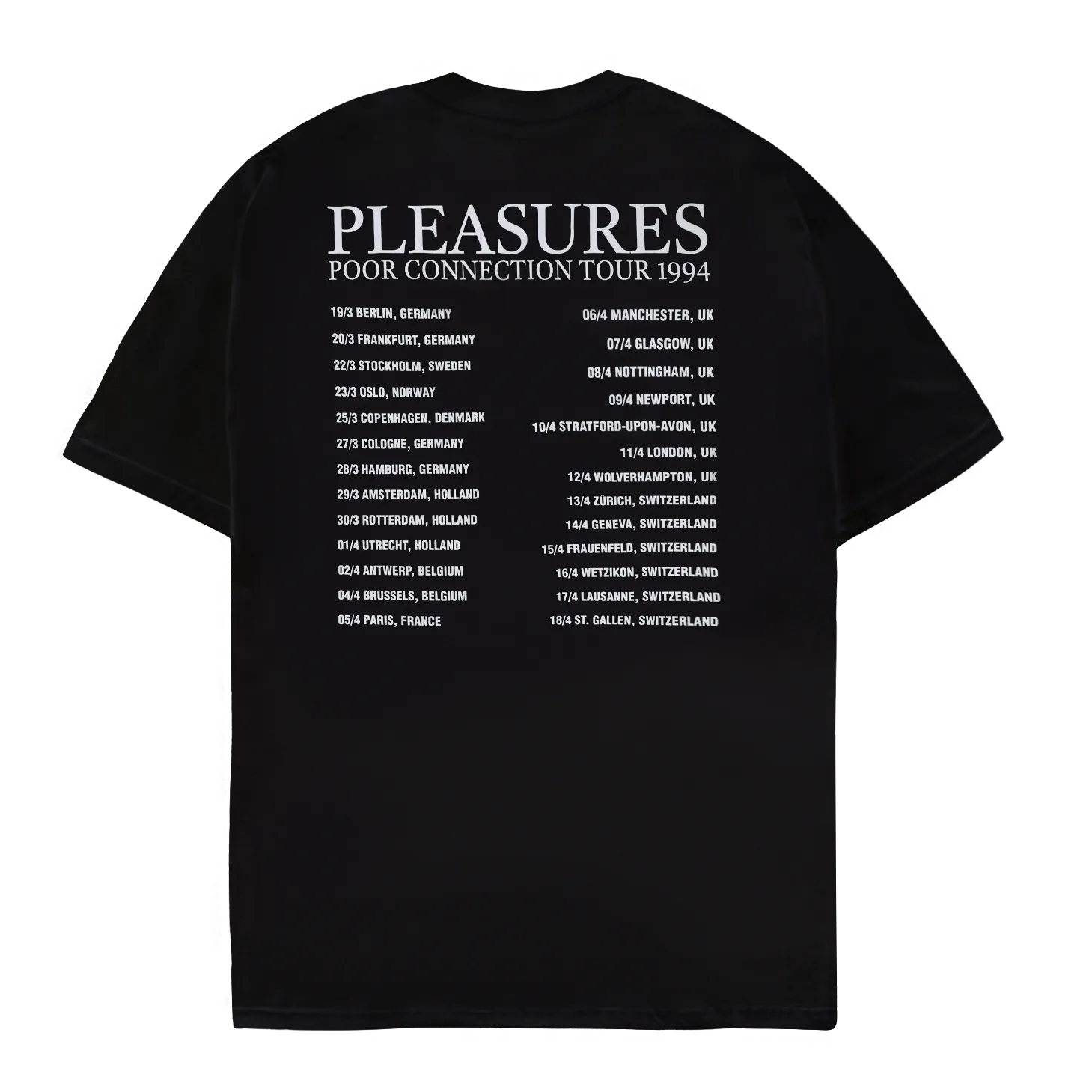 Pleasures Poor Connection SS Tee - Black