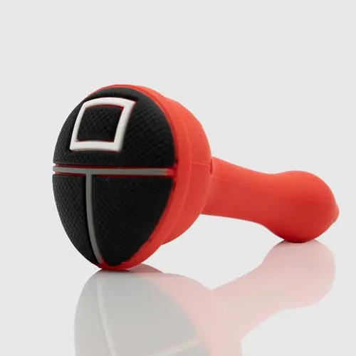 Red Mask Silicone Dry Pipe [Square]