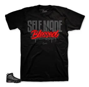 Retro 9 Bred Shirt - Self Made - Black