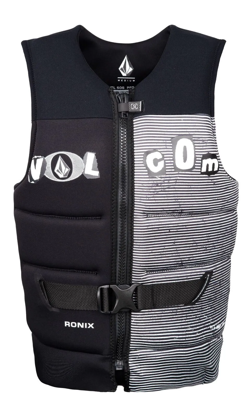 Ronix X Volcom | Life Vest (Black/White Clippings)