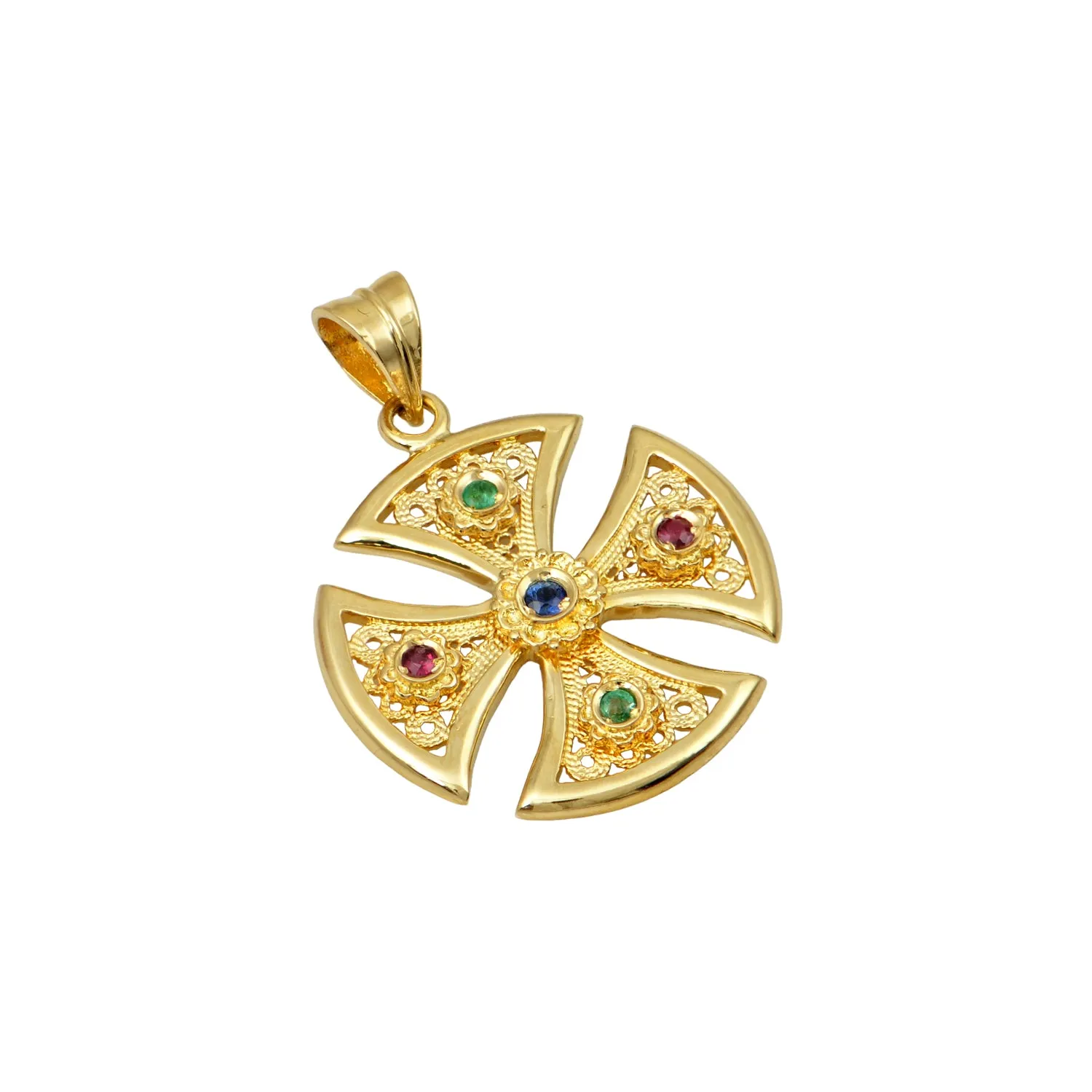 Shield of Faith Byzantine Gold Cross