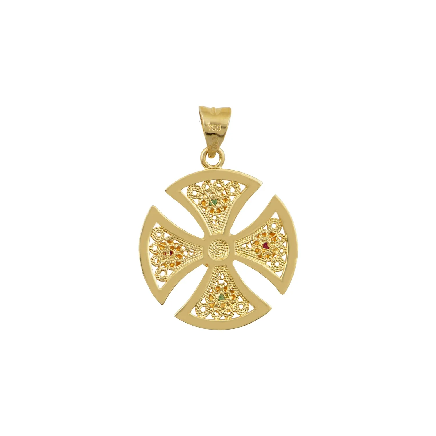 Shield of Faith Byzantine Gold Cross