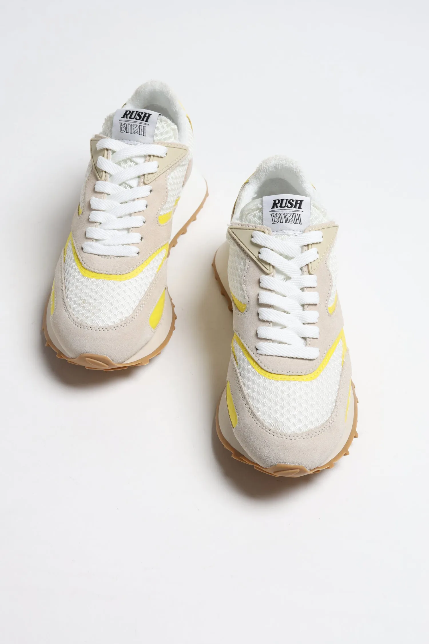 Sneaker Rush Groove in Cream/Yellow