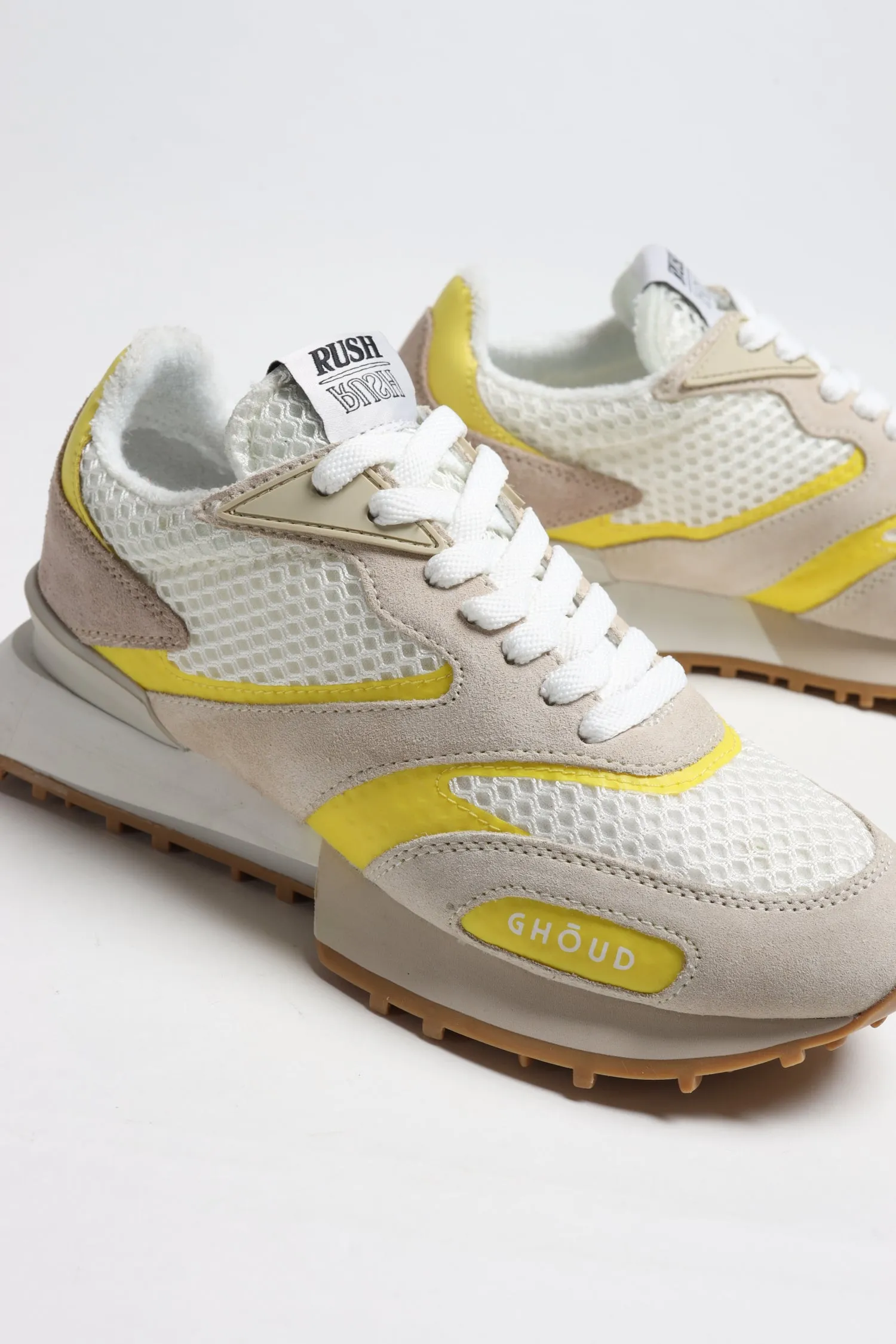 Sneaker Rush Groove in Cream/Yellow