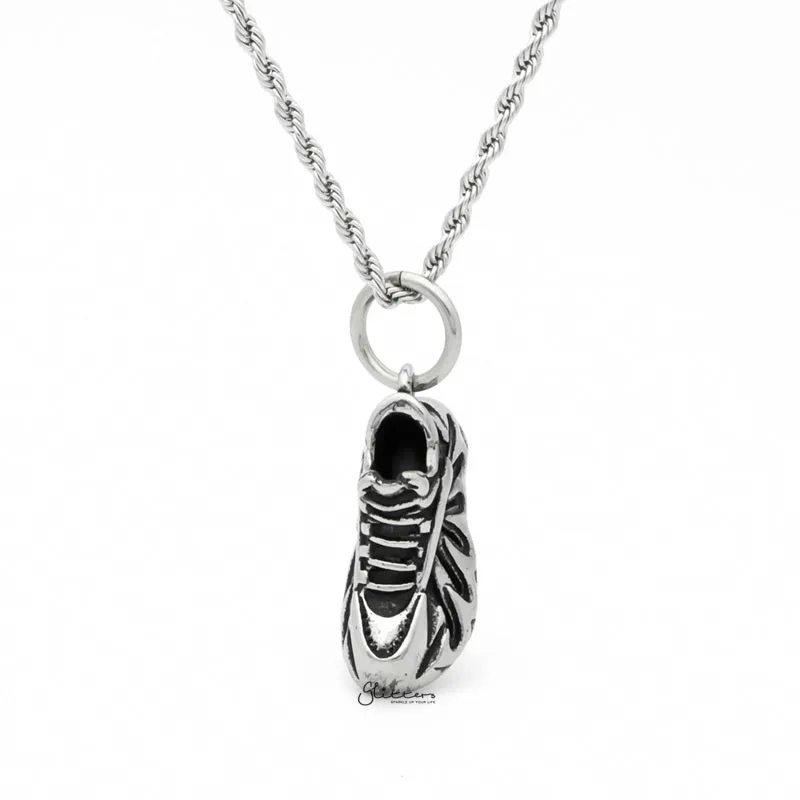 Stainless Steel Running Shoe Pendant