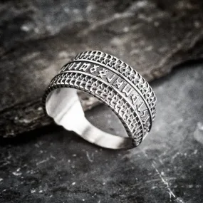 Stainless Steel Viking Rune Ring