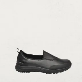 Superlites Slip On Black Leather Shoe