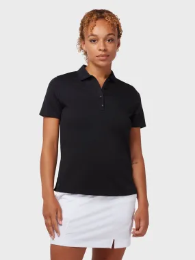 Swing Tech Women's Polo In Caviar