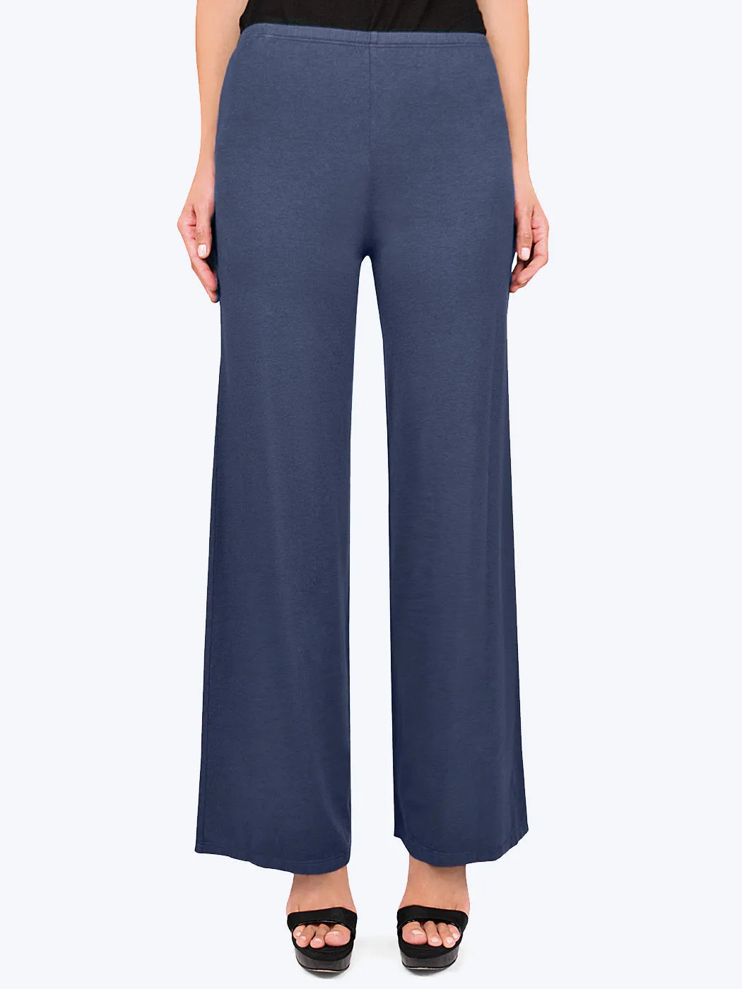 Tianello Plus  TENCEL™ Whisper Knit Palazzo Pant