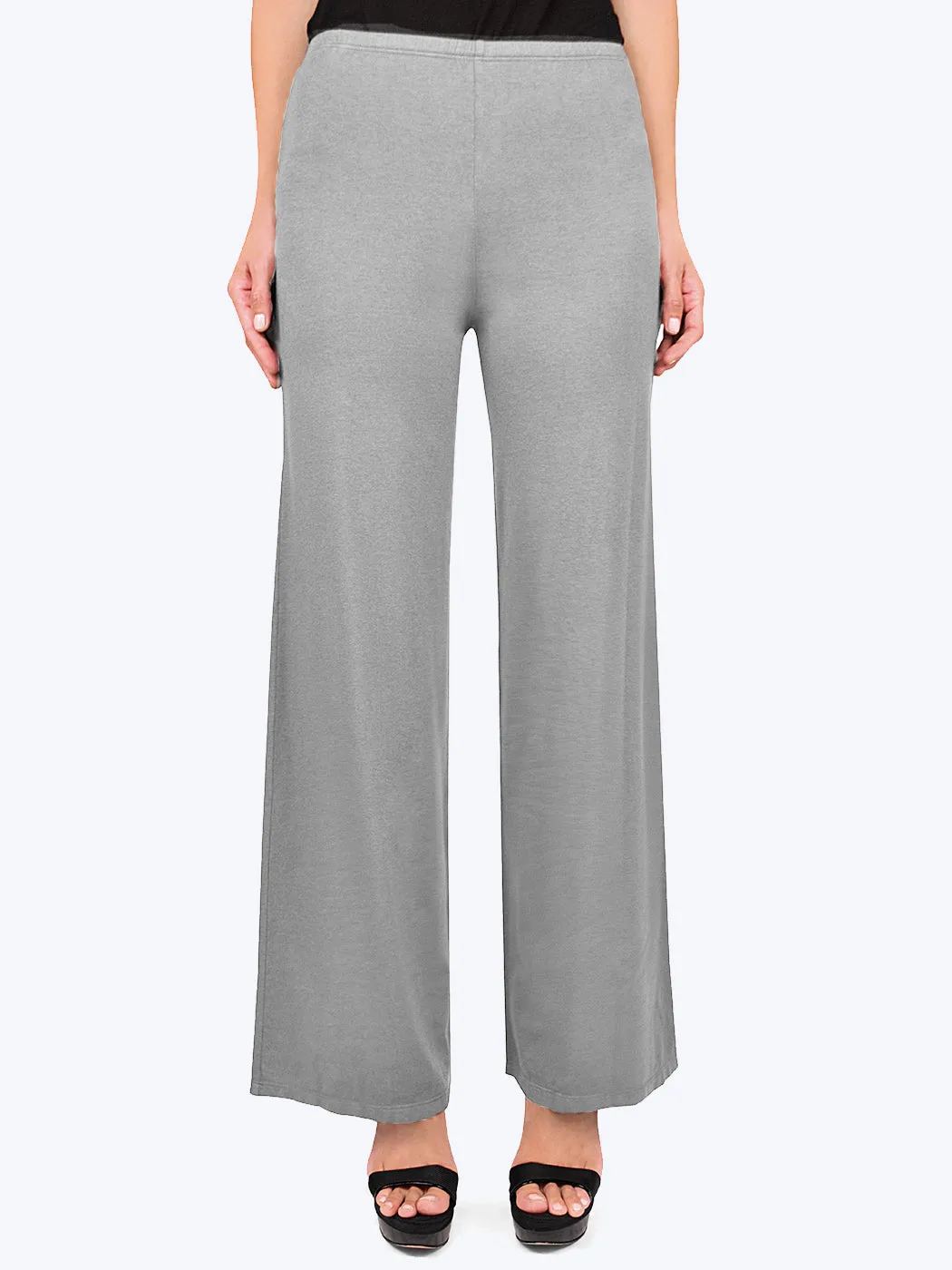 Tianello Plus  TENCEL™ Whisper Knit Palazzo Pant