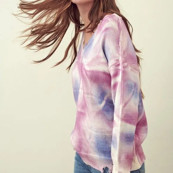 Tie Dye Sweater Top