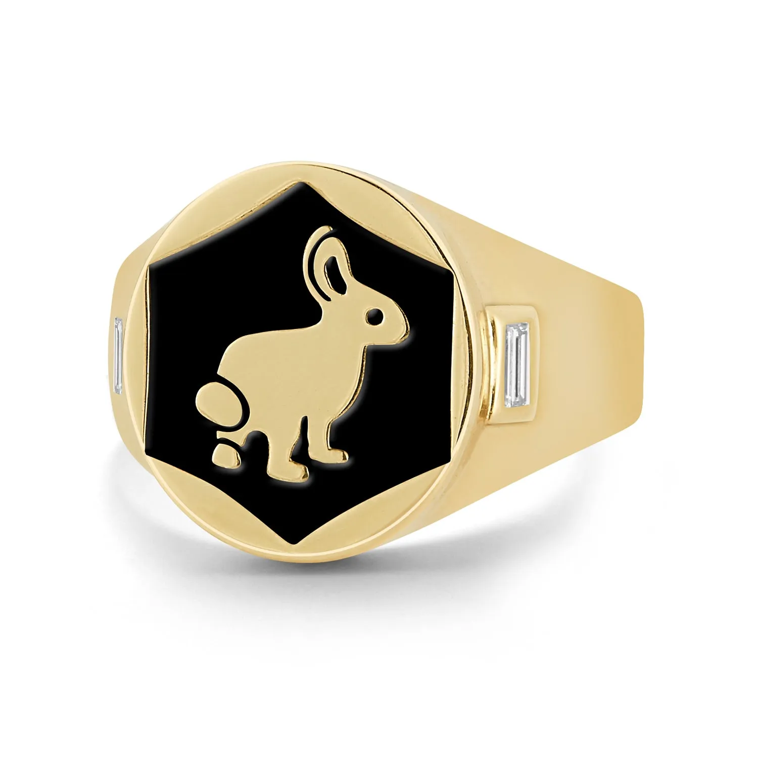 Trickster Bunny Signet Ring