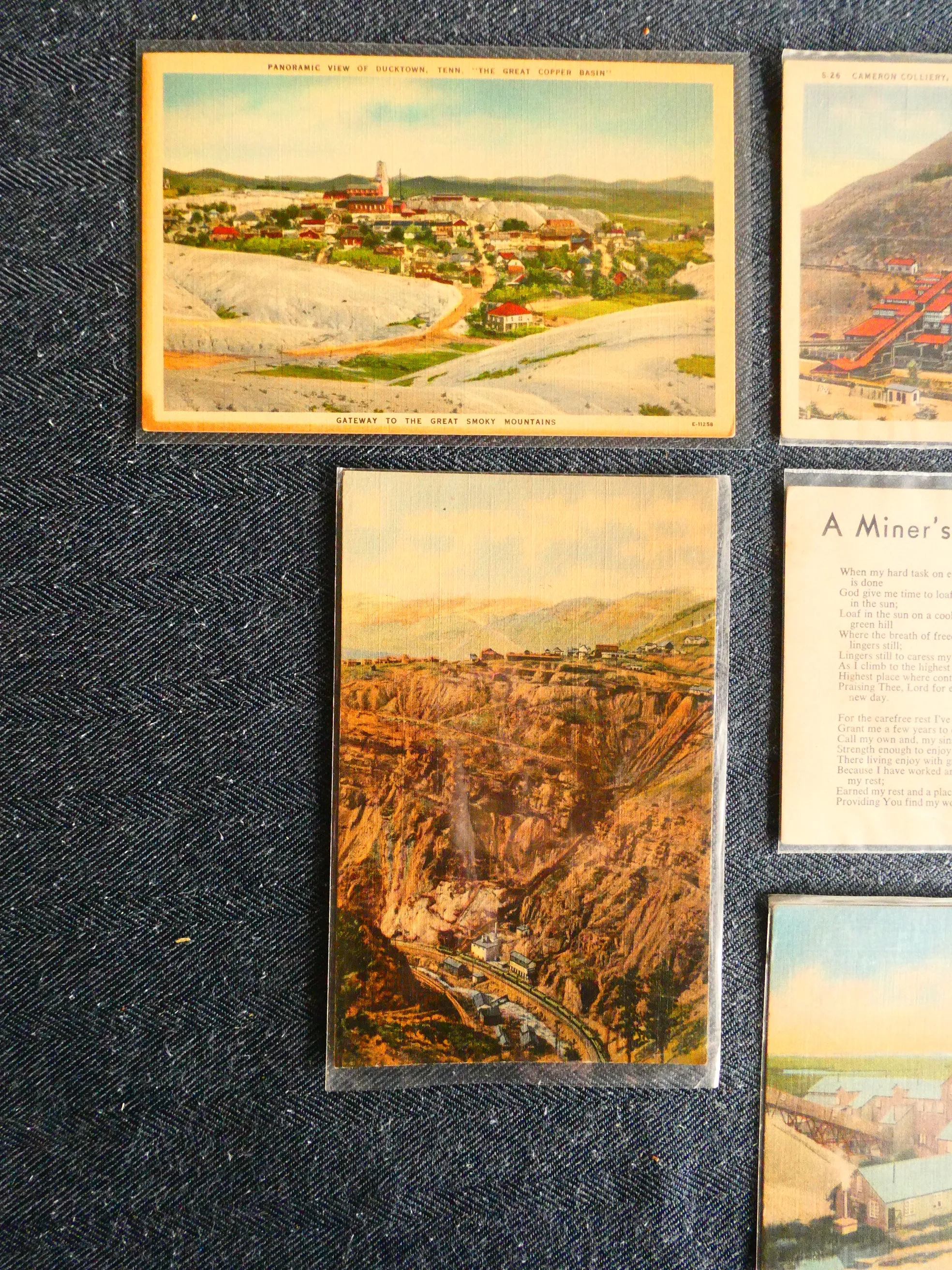 Vintage Mining Postcards - Lot of 8