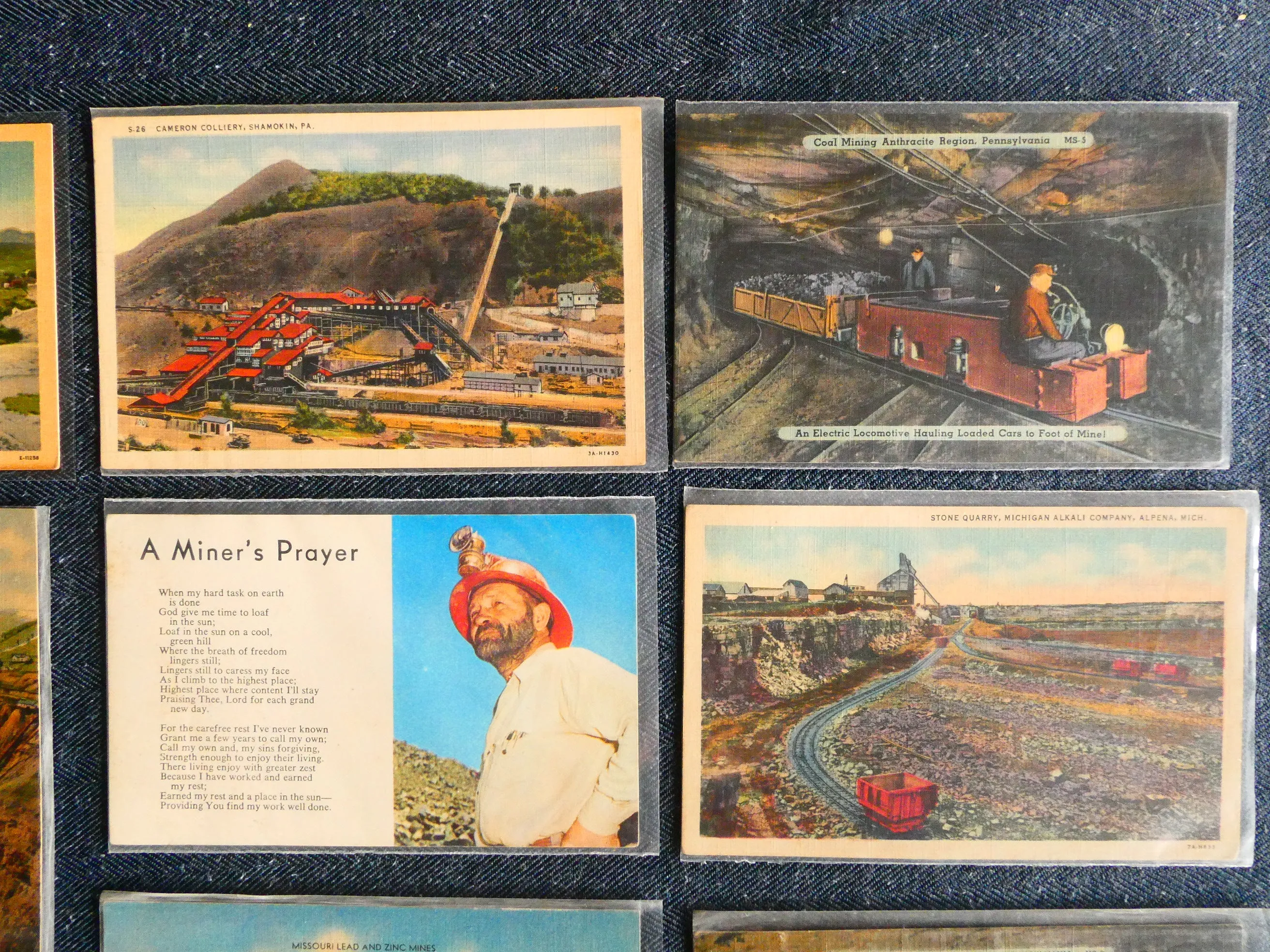 Vintage Mining Postcards - Lot of 8