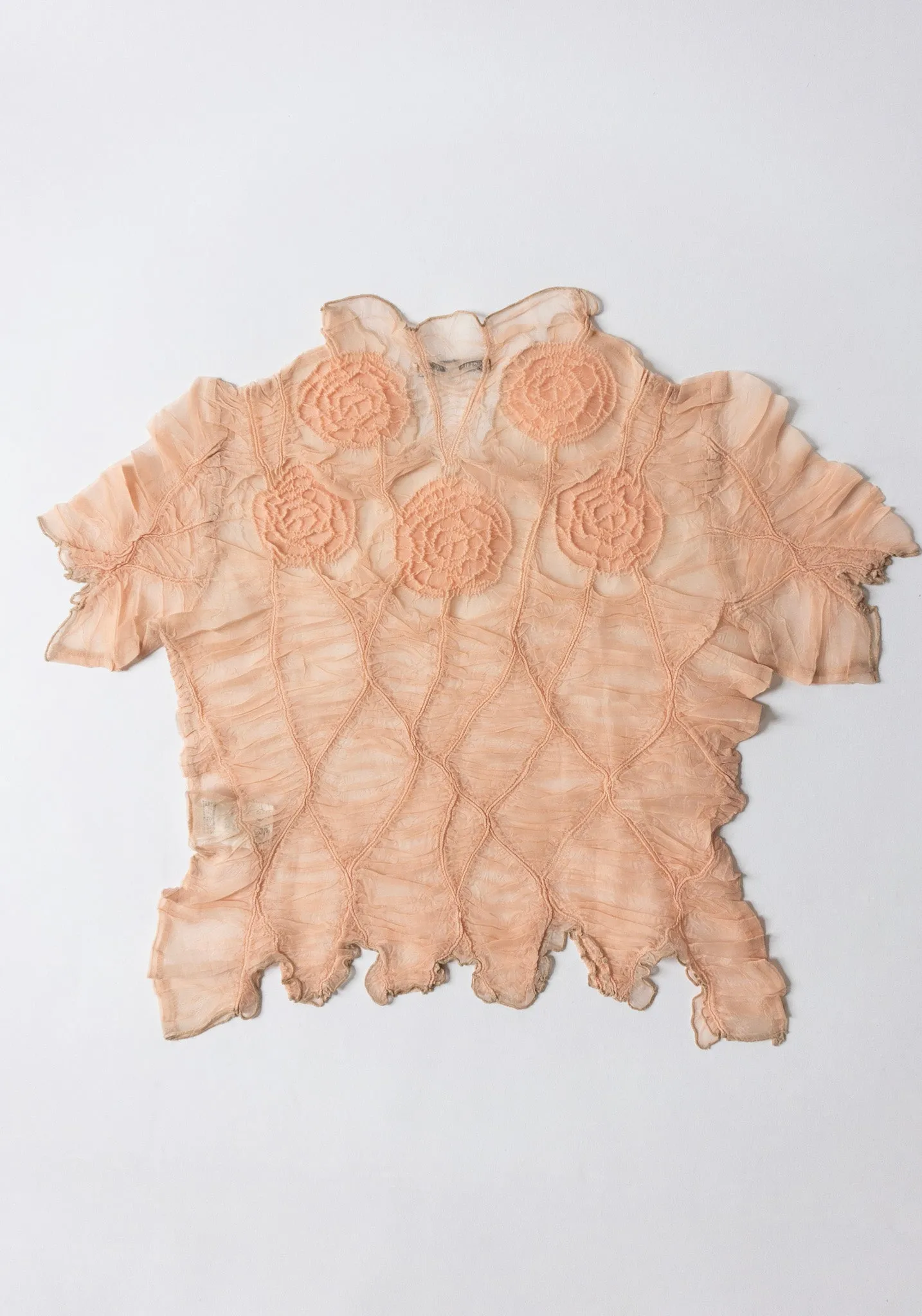 Vintage Yoshiki Hishinuma Pink Mesh Top